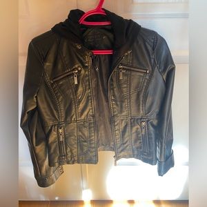 Girls faux leather jacket